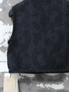INTO THE EAST 25 Autumn/Winter Dark Jacquard Tassel Lace-Up Jacket/Vest/Shorts ITE-E1DGAW026BL20VE-HEI Vest (E1DGAW027BL20JK)